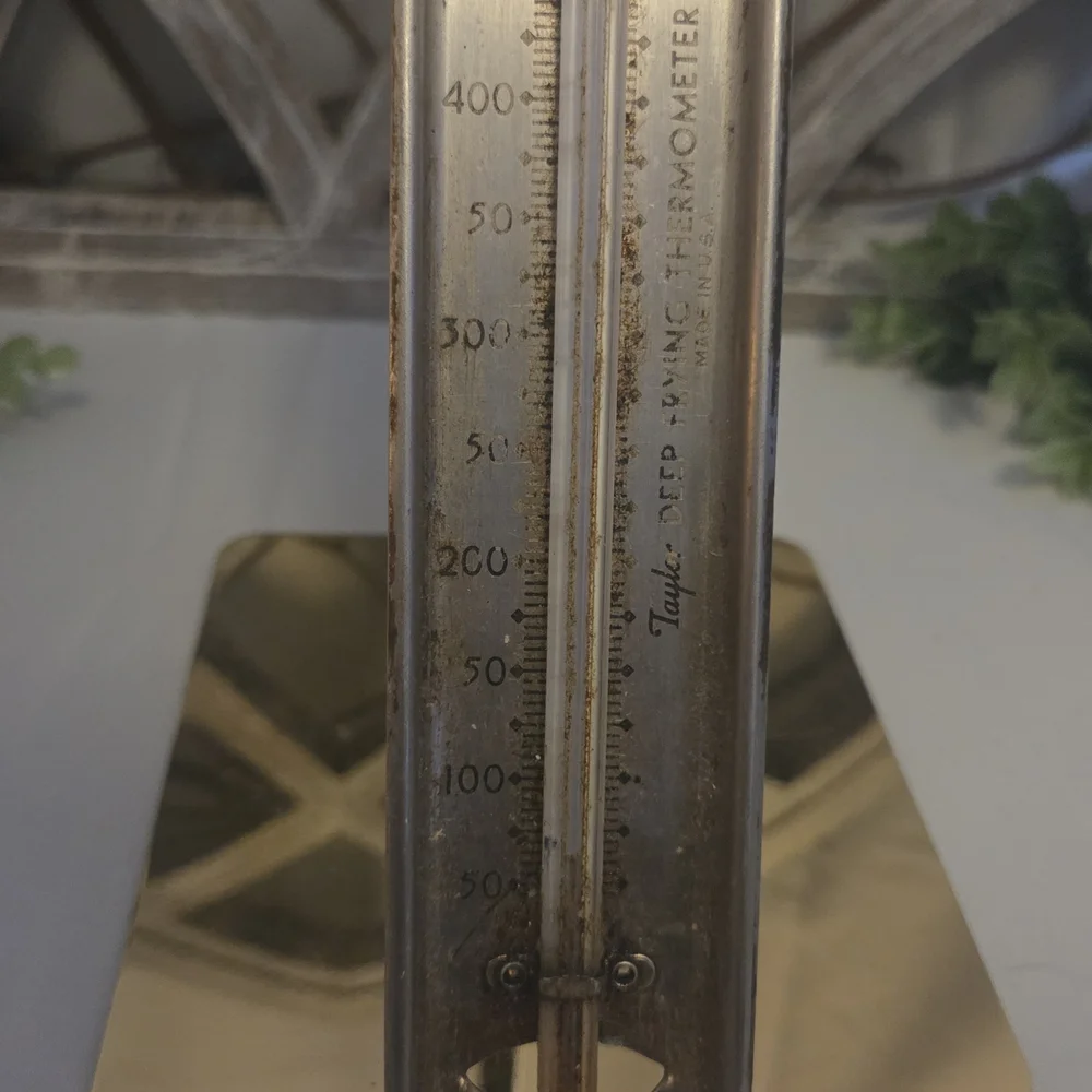 Vintage Taylor Candy & Fry Thermometer Stainless Steel USA Kitchen Tool